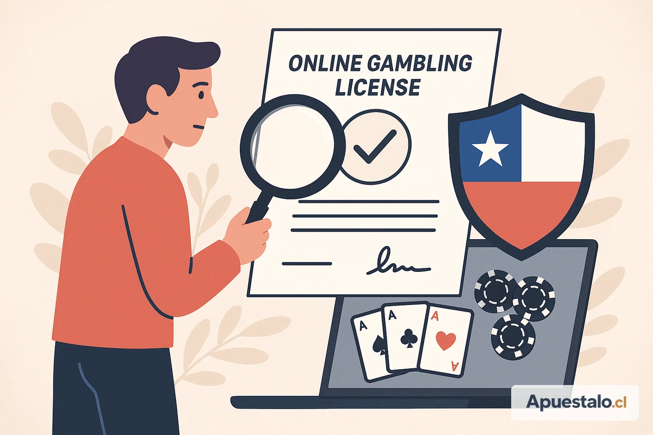 Ilustración de verificación de licencia de un operador