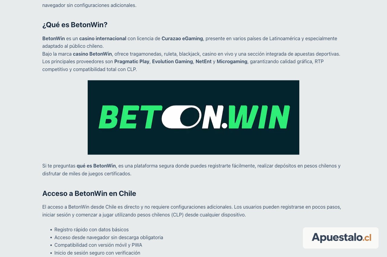 Captura del bono / inicio de beton